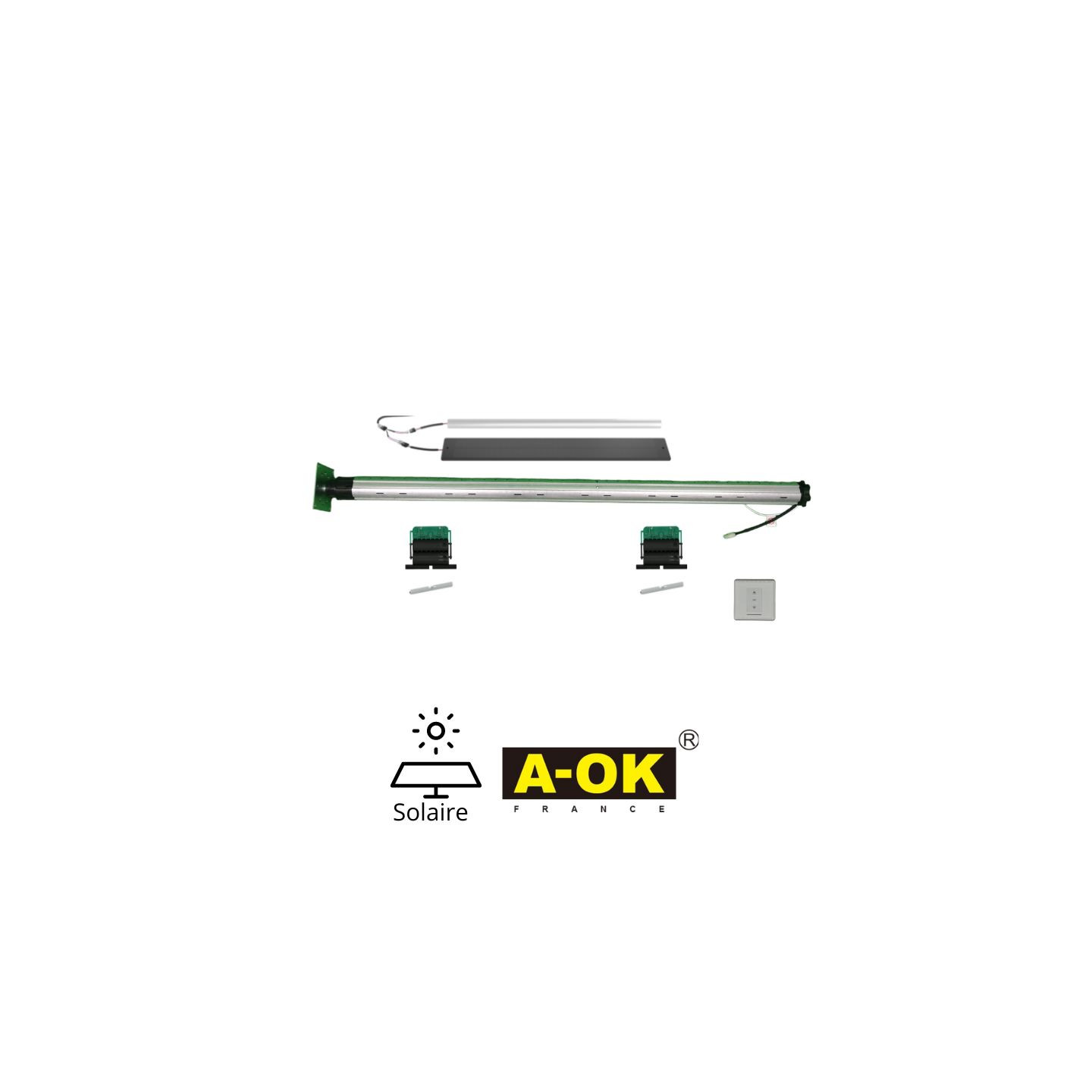 Axe & kit motorisation volet roulant solaire Somfy