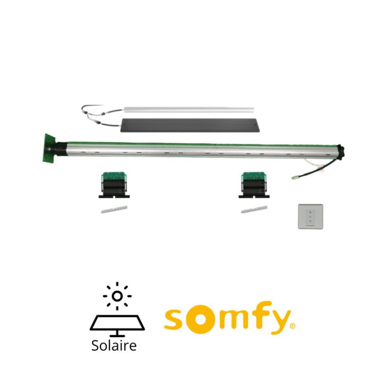 Axe & kit motorisation volet roulant solaire Somfy